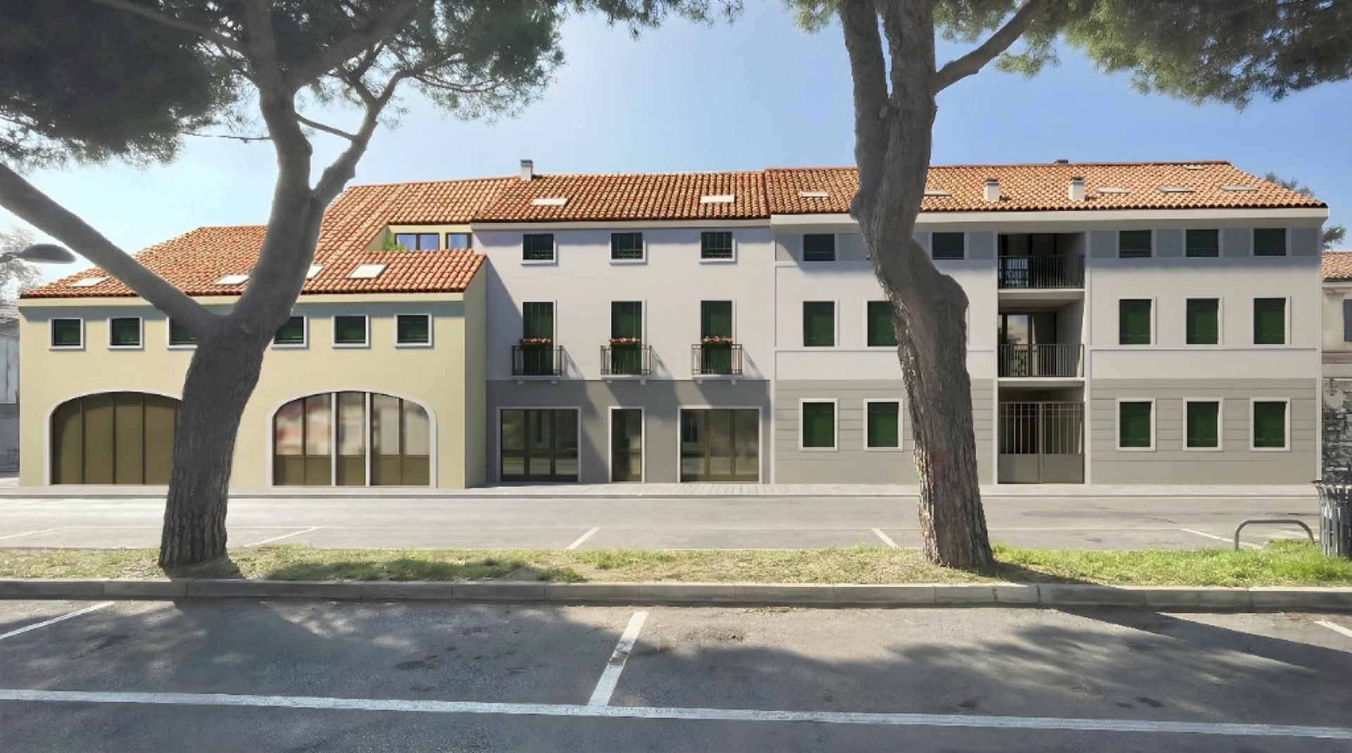 Residenze Sirone - render facciata